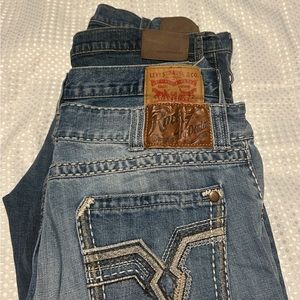 Lot of 4 Various Pairs of Men’s Jeans W36 X L32